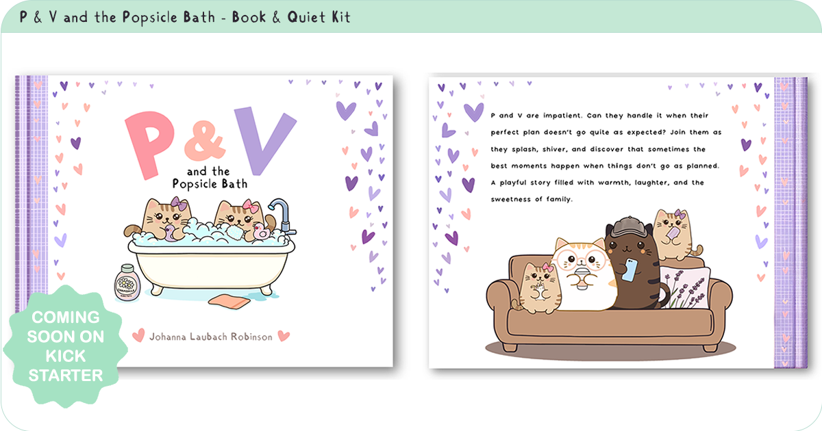front and back book covers of P&V and the Popsicle Bath
